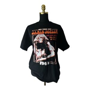 Janis Joplin New York Rock Graphic Tee - Black Size Large